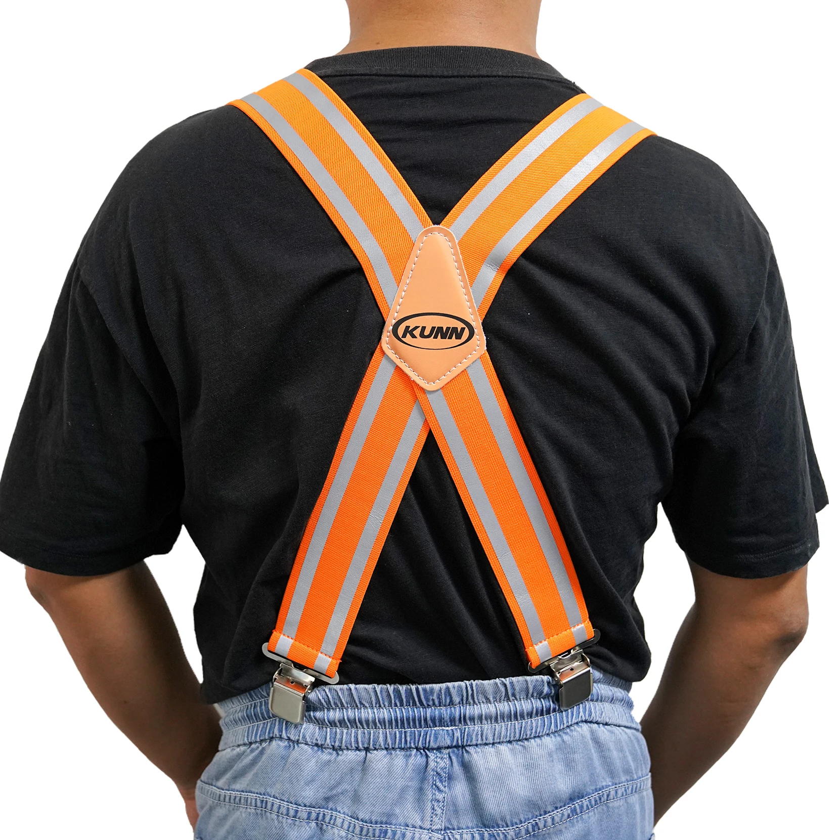 KUNN Safety Reflective Suspender Safety High Visibility Men Work