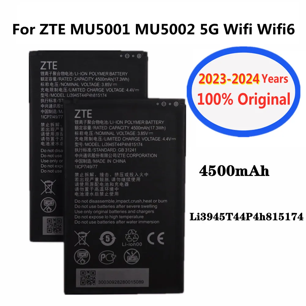 Nuova Batteria Muslimoriginale Per Zte Mu5002 Mu5001 Wifi 5G Wifi6 Batteria Di Ricambio Per Router Wireless Portatile Bateria