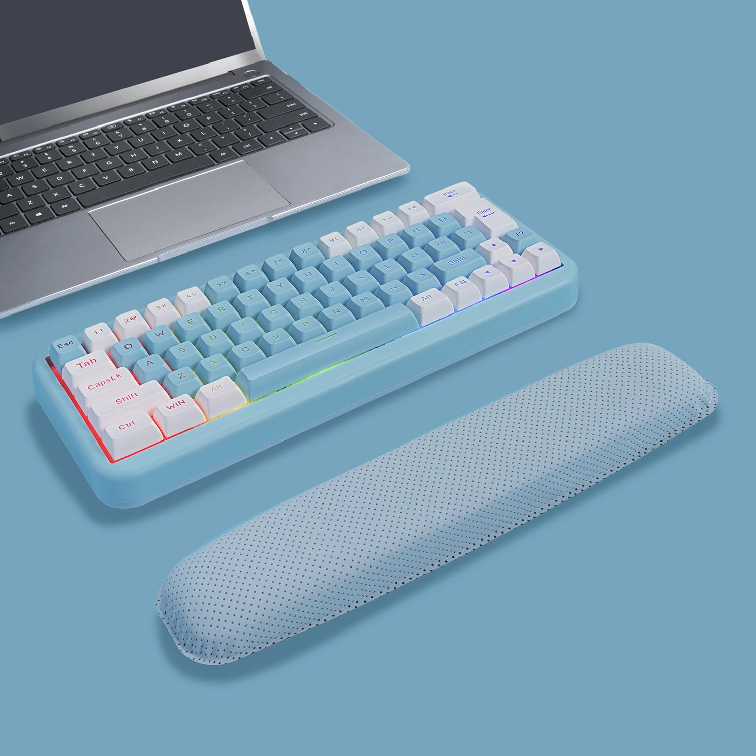 Artiest katoen tiener Mini Portable Wireless Keyboard 2.4G RGB Backlit Gaming Keyboard 60% Layout  for PC Windows Mac Desktop Laptop with Hand Rest| | - AliExpress