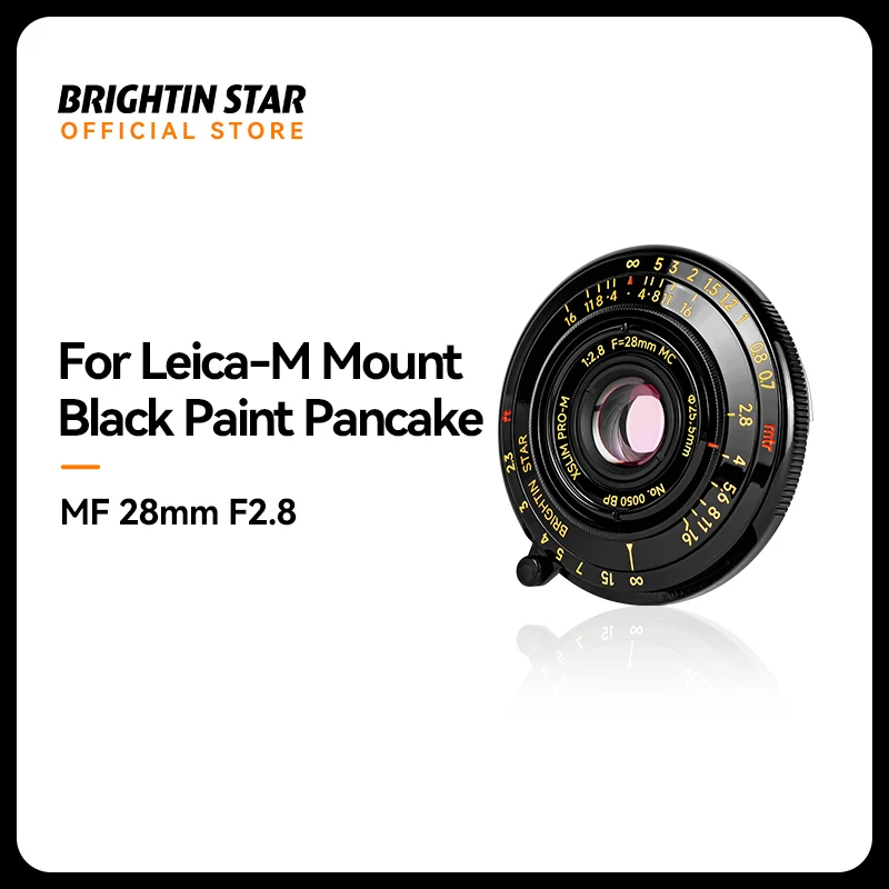 Brightin Star 28 мм F2.8 полнокадровая беззеркальная камера, портретный объектив Leica M Bayonet для камеры Leica