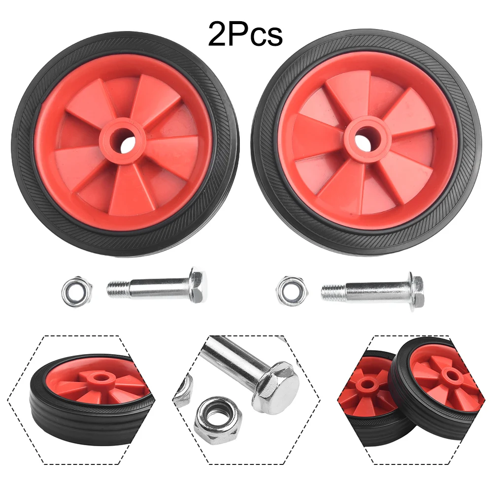 Air Compressor Wheel Replacement 2Pcs Air Compressor Accessories Caster Wheels Plastic Power Tool High Quality 2pcs air compressor foot pad shockproof components foot pad replace for air pumps oil free machines air compressors accessories