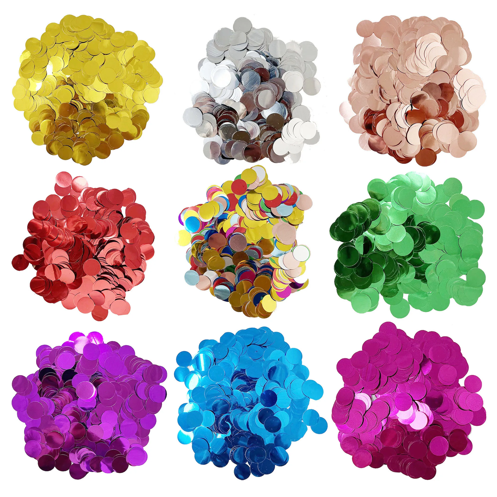 10g/bag 1.5cm Paper Confetti Mix Color Wedding Birthday Party Decoration Round Tissue Balloons Baby Shower Decorations Paper Confetti