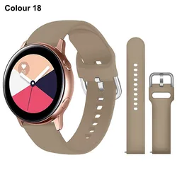 Versatile Silicone Smartwatch Band - 20mm/22mm Strap, Multiple Color Options - 22mm (Color 18)