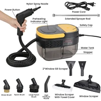 Nettoyeur vapeur haute pression 2500W, nettoyeur vapeur haute température portable avec réservoir d'eau de 1600ML, machine de nettoyage à la vapeur pour la maison, la salle de bain, la cuisine, la voiture 8
