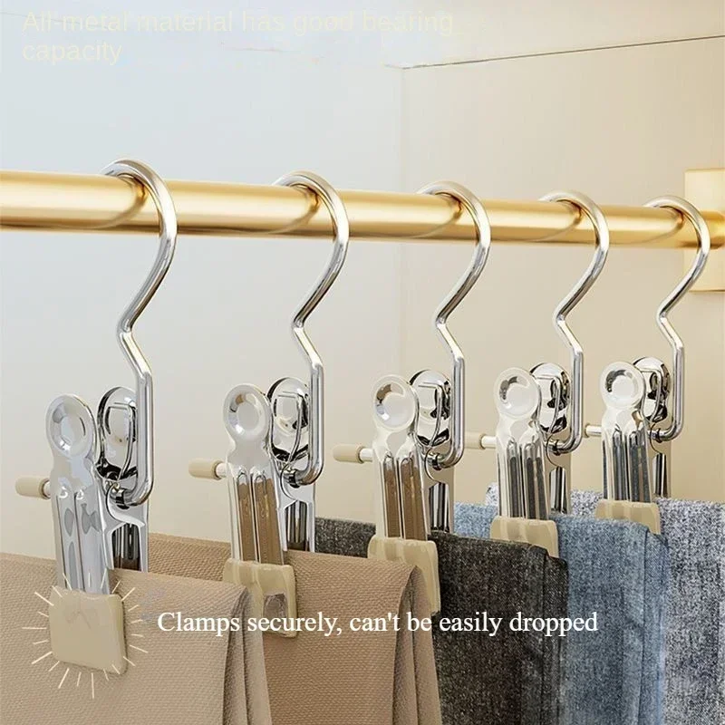 10/20/30PCS Hanger Clothes Multifunctional Clip Organizer Traceless Hat Clip Clothespin Laundry Storage Organization Home Garden