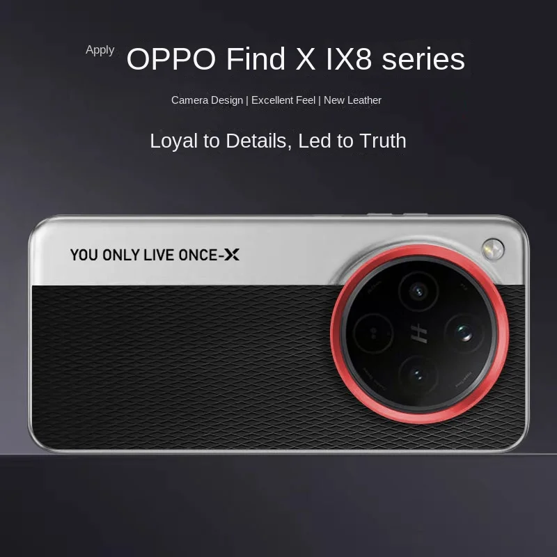 Fashion Camera Lens Protective Hard Back Cover - Durable PC+PU Material