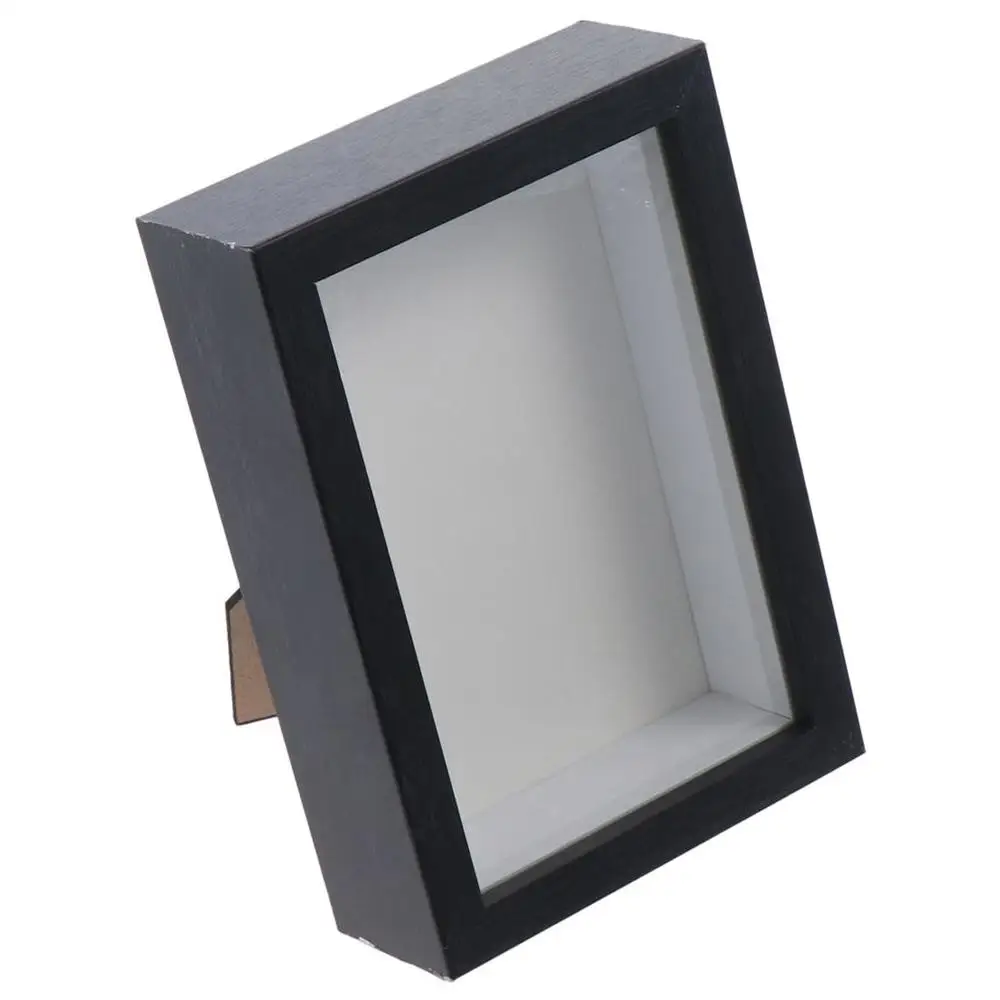 Shadow Box Frame 1PC Multi-size Wooden Photo Frame For Dried Flower Rectangular Glass Display Case For Flora Ticket Crafts photo frame wood photo frame shadow box frame