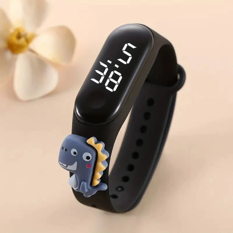 New Cartoon LED Electronic Watch 3 Action Figure Band Creative Student Plastic Bracelet CHILDREN'S Touch electronic watch