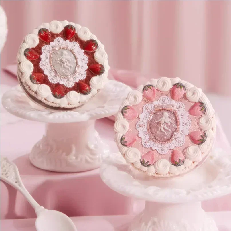 Flower Knows Strawberry Cupid Collection Pressed Powder Mineral Makeup Powder Foundation With Concealer & Finishing Vegan - Image 5