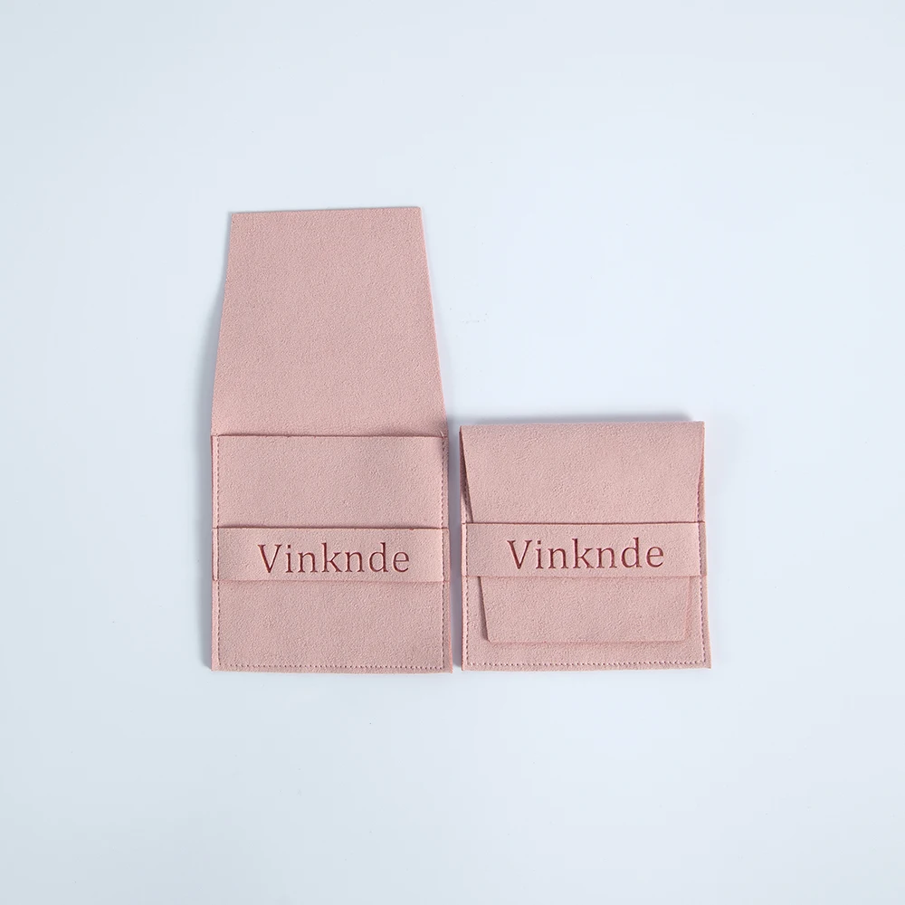 100 Stück individuelles Logo, rosa Mikrofaser-Umschlag, Schmuck, Geschenktüte, kleine Unternehmen, Hochzeitsgeschenke für Gäste, große Süßigkeiten-Goodie-Beutel – Detail 4