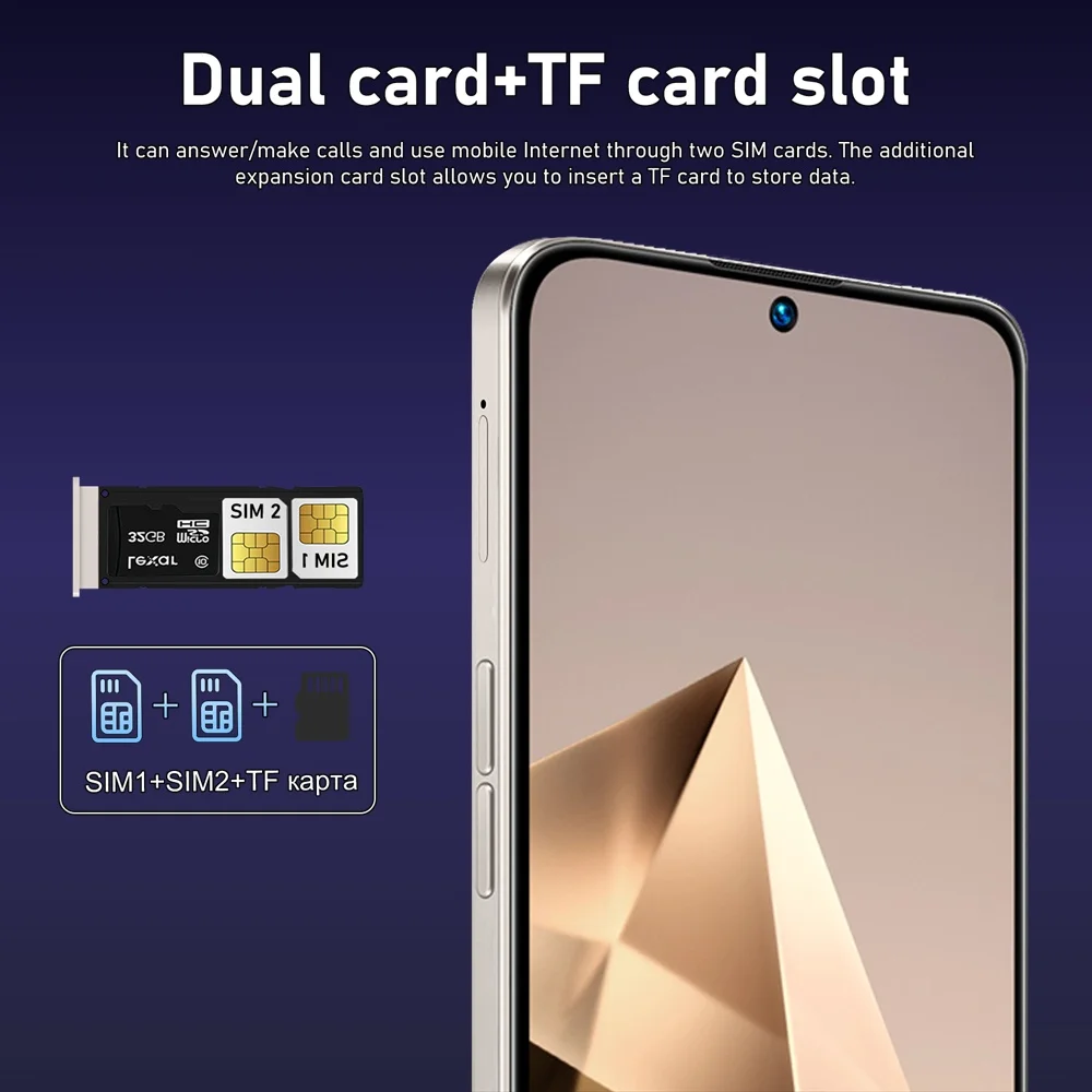 K-Touch Mobile Phones C27 Ultra Smartphone Android 15 Cell phone 7.3 Inch 16+48MP 22GB+2TB 7800mAh 5G Dual SIM Face Unlocked GPS Cellphones
