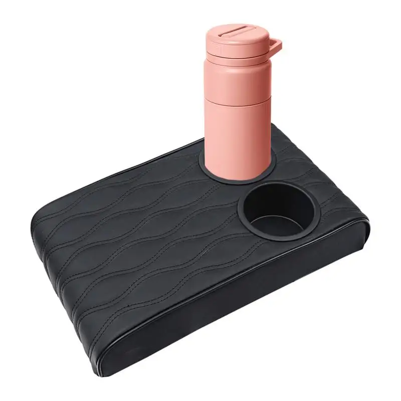 

Многофункциональная Универсальная автомобильная центральная консоль с двойным держателем для чашки и подкладкой, подушка для локтя, средняя консоль, автомобильная организация