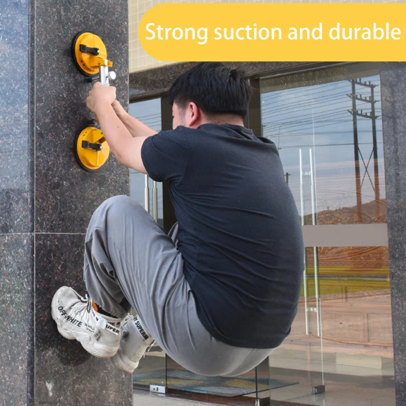Tile Splicer Suction Cup Heavy-Duty Aluminum Alloy Fixed Tile Glass Double Claw Lifter Vacuum Suction Cup Laying Tools