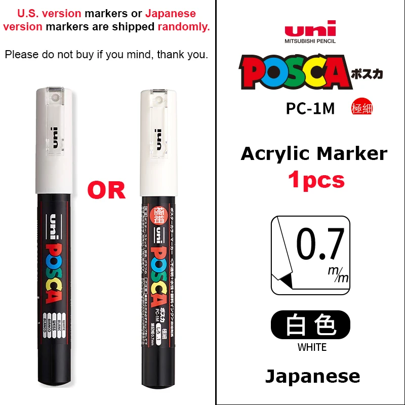 POSCA PC-5M Marker Pens 54 Colors Original Uni Acrylic