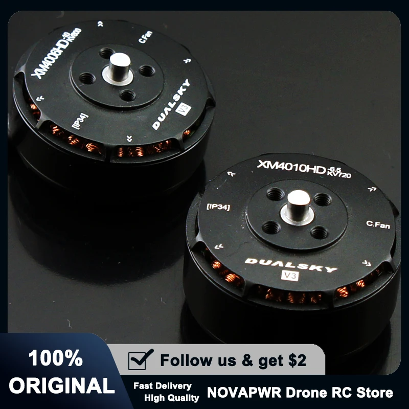 Moteur Doublesky XM4006HD 1000KV adapté à la logistique agricole avec son support de fixation