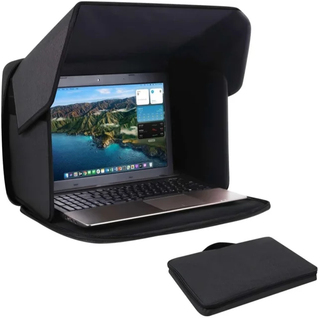 Protection solaire pour ordinateur portable, portable, 14/16 pouces, sac de protection solaire pour ordinateur portable, pour le travail en extérieur, housse de protection pliable 1