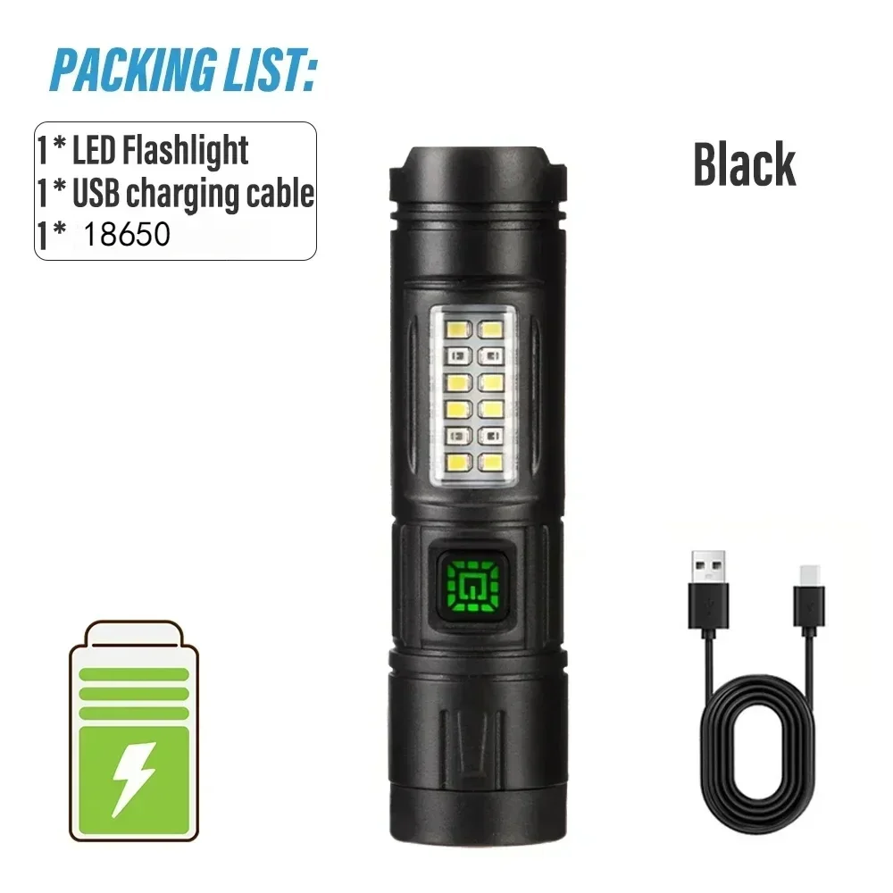 High-Power Rechargeable LED Flashlight