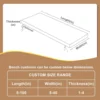 Custom Size Bench Cushions Indoor Personalized Size Seat Thick Cushions Soft Foam Furniture Cushions Long Chair Seat Pad Cushion 6