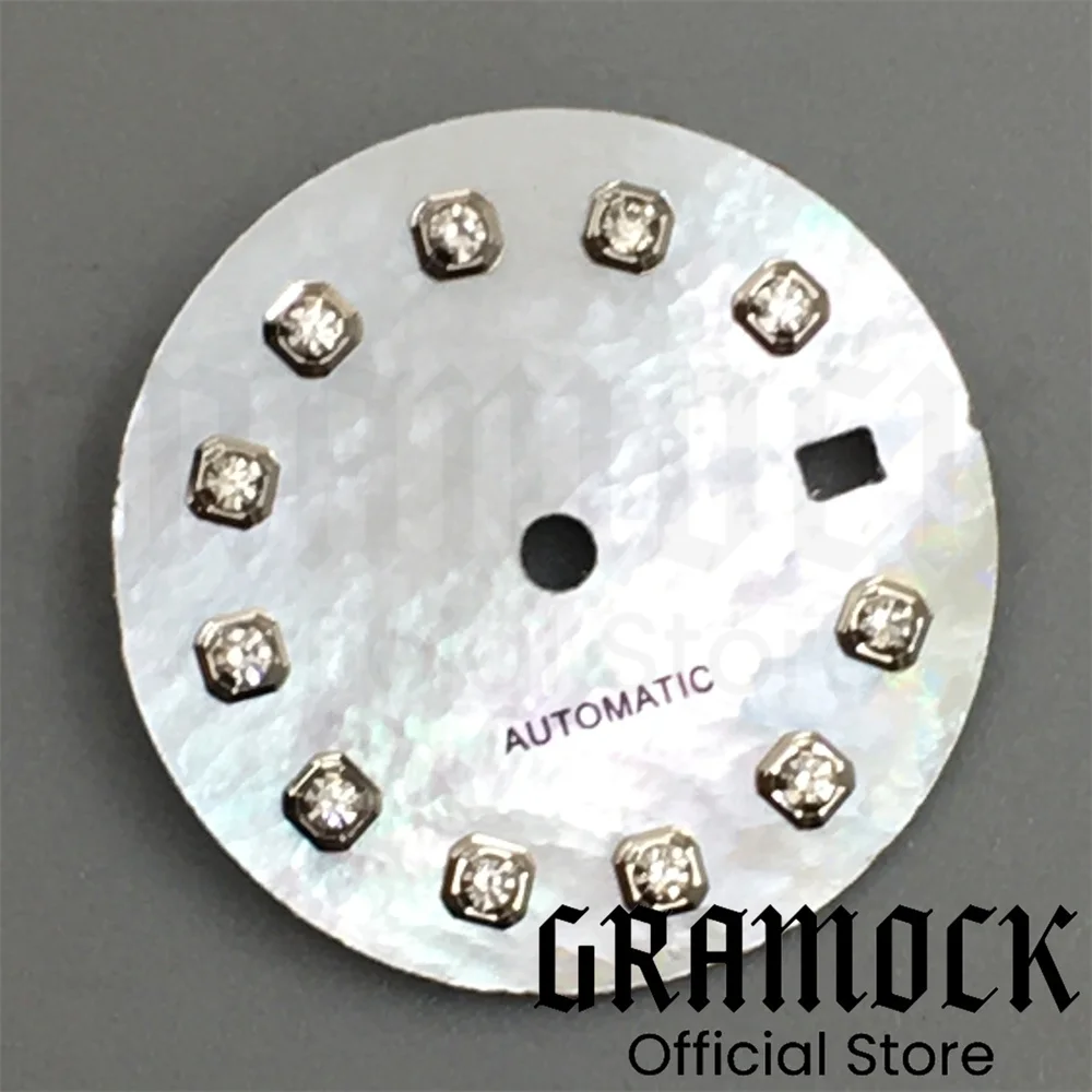 Multicolor Sunburst Gradient Watch Dial with Diamond Markers and Date Window for Automatic Women's Watch