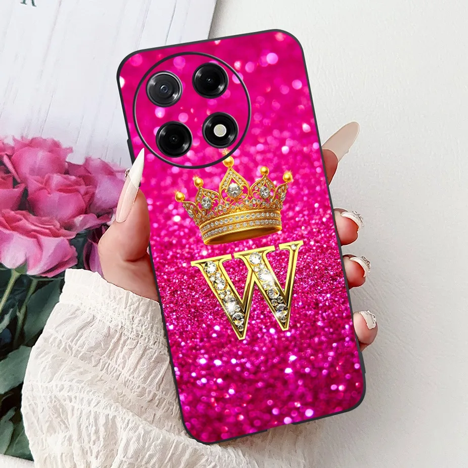 Crown Letters Soft Silicone Case - Premium Protective Cover