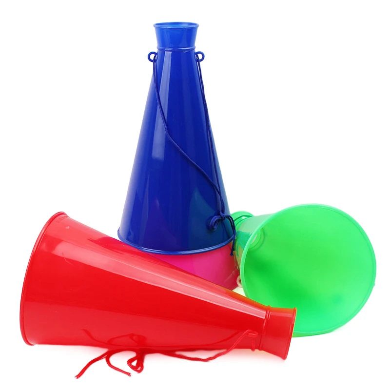 Description Picture 4 of item1pcs Cheerleaders Trumpet Speaker Cheer Plastic Horn Loudspeaker Trumpet Horn Toy Soccer Fan Trumpet For Birthday Party