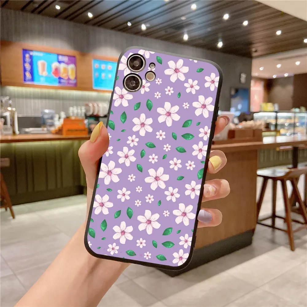 Acquerello Cover Per Samsung Galaxy A50 A70 A10 A30 A20 A40 A60 A50S A30S Flower Leaves Pattern Custodia Protettiva In Silicone Antiurto