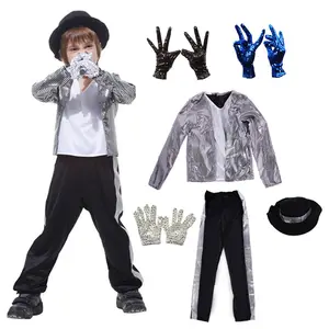 Prettyia Ragazzi Alla Moda Per Bambini di trasporto Michael Jackson usura  di Prestazione Costumi di Carnevale Cosplay del Partito di Halloween del  Vestito Operato - AliExpress