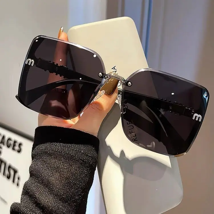 نظارات شمسية عتيقة بدون إطار للنساء ، نظارات شمسية...