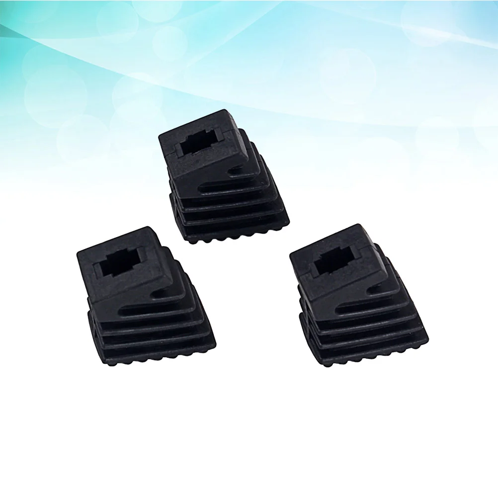 

3pcs Drum Rubber Feet Small Rubber Tip Drum Rack Feet for Drum Black