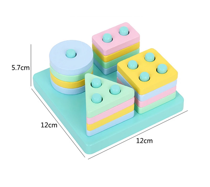 Montessori Wooden Toys Early Educational Kids Wooden Puzzles Game Sensory Blocks 1 2 3 Years Baby Toys Development Games Gifts