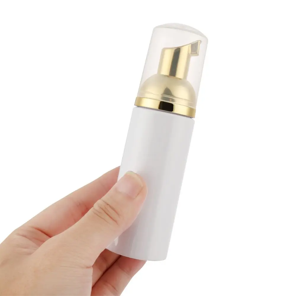 Plastic Foam Pump Container Rose Gold Cosmetic Bottle