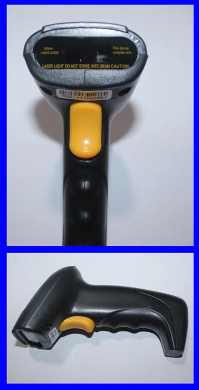 Keyboard Port PS2 Interface Laser Barcode Scanner
