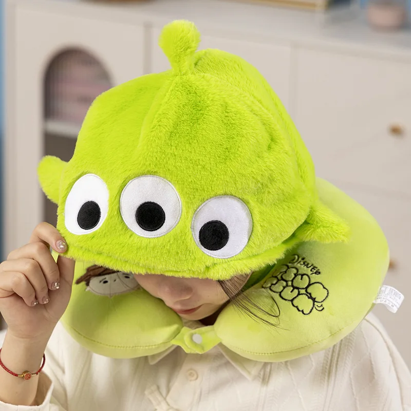 Disney Cartoon Stitch U-shaped Neck Pillow Alien Stuffed Anime Comfortable Sullivan Nap Pillow Airplane Travel Pillow Gifts 3