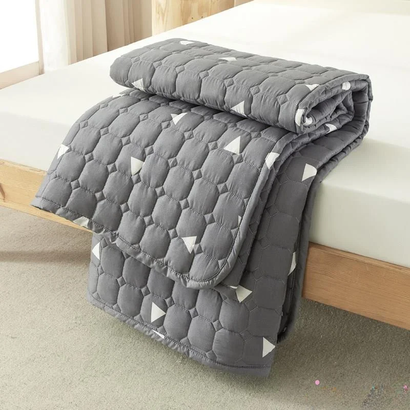 모던 심플 스타일 접이식 소프트 매트리스 프로텍터 얇은 모델 가정용 침실 학생 기숙사용 논슬립 폴리에스터 섬유