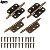 Antique Bronze Crown Hinges 6 Holes Jewelry  Box Decorative Cabinet Hinge 6-pole Flat Hinge Box Packaging Hinge Buckle 5