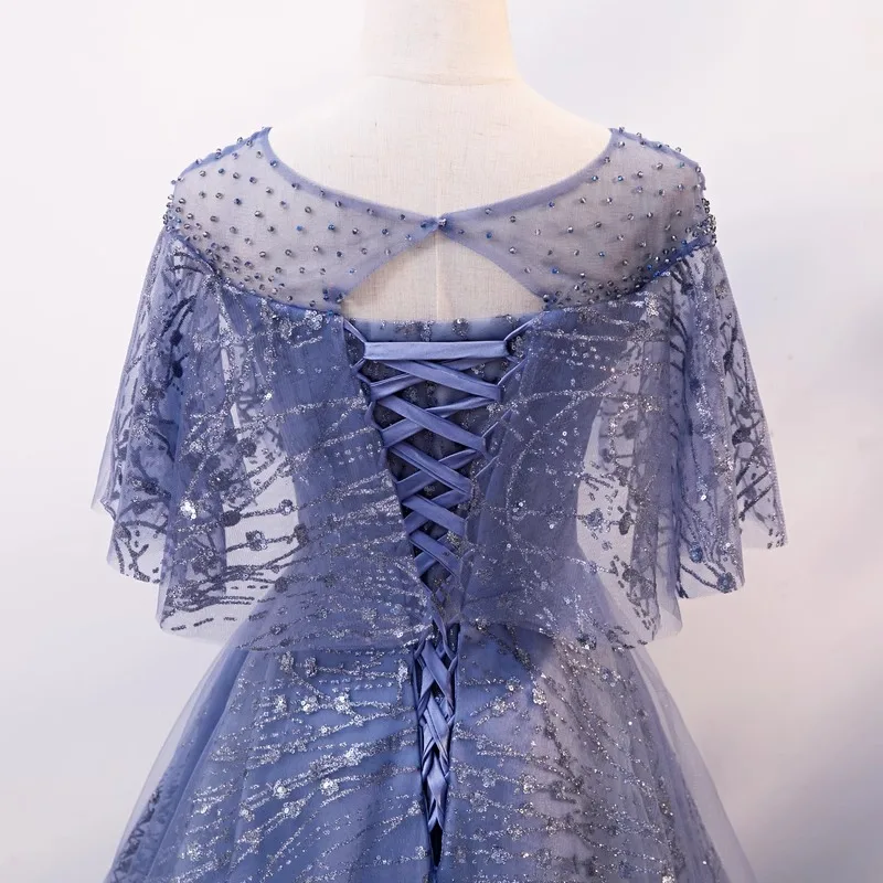 Quinceanera Dress A Line Lace Sequined Floor Length Spring Evening Female Customized