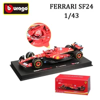 Bburago 1:43 F1 Formula 2024 Racing Toy Ferrari SF24 Red Bull RB20 Aston Martin AMR23 Collectible Alloy Model Car Birthday Gift 2