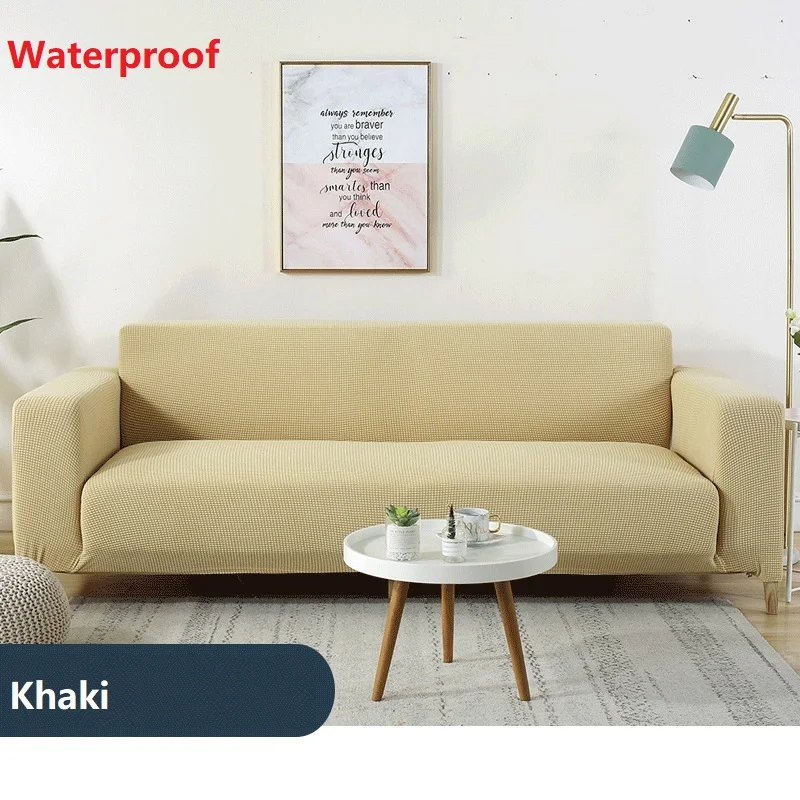 Gray Color Waterproof Sofa Cover Thicken Polar Fleece All-inclusive Slipcover L Shape Sectional Sofa Covers for Living Room 3