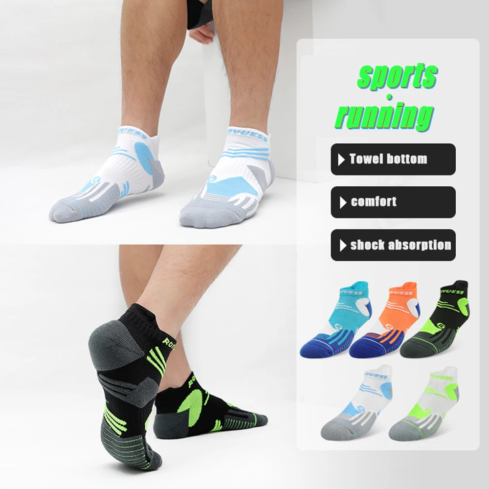 2Pairs Professional Sports High Quality Men&Women Polyester Sports Ankle Socks  Summer Breathable Mesh Casual Athletic Sock