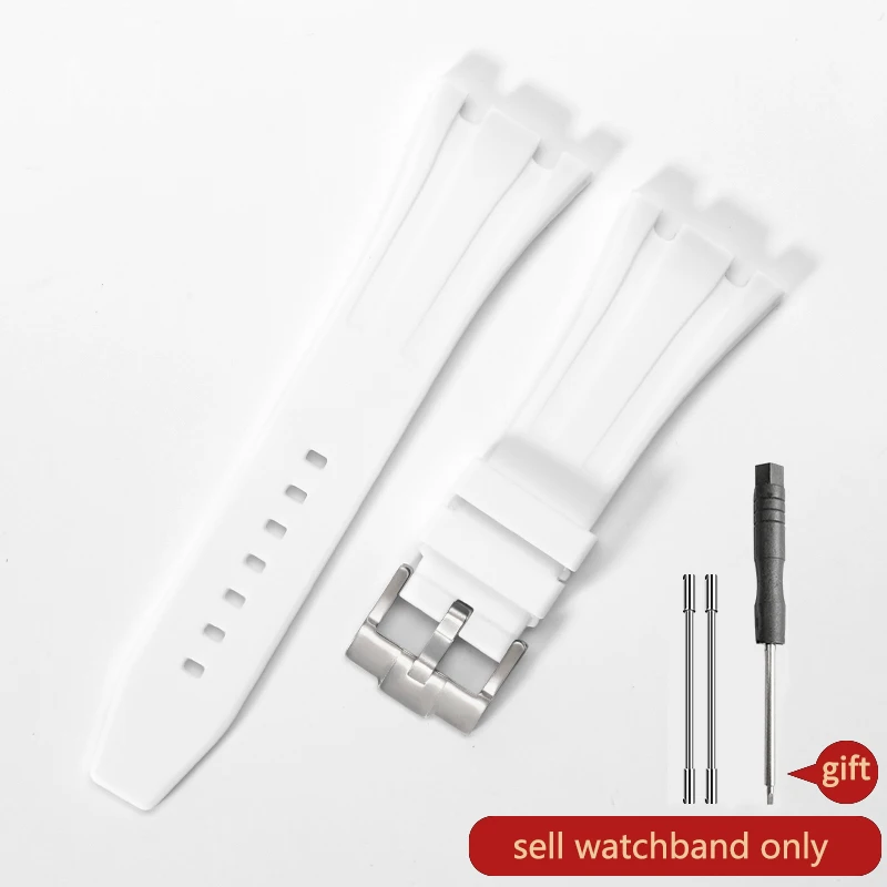 Premium Silicone Waterproof Watch Band for Luxury Timepieces - 26mm Strap