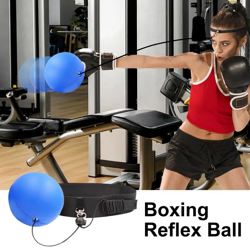Boxing Reflex Ball Men's Boxing Reflex Ball Headband Interactive Boxball Integration Set Training Accessories