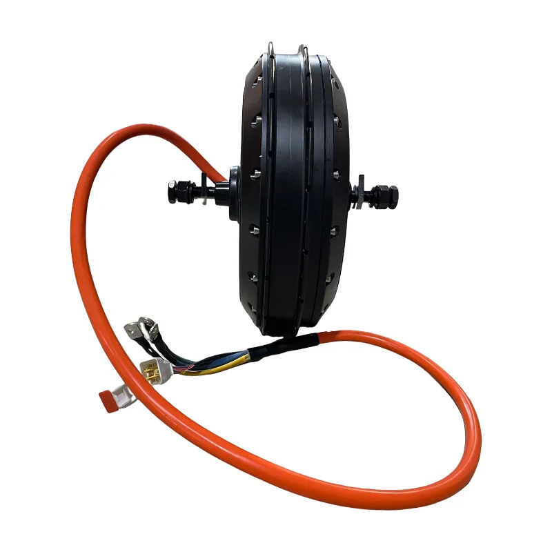 DC Motor QS273 40H V3 4000W 8000W Electric Motorcycle Hub Motor 152mm Drop-Outs