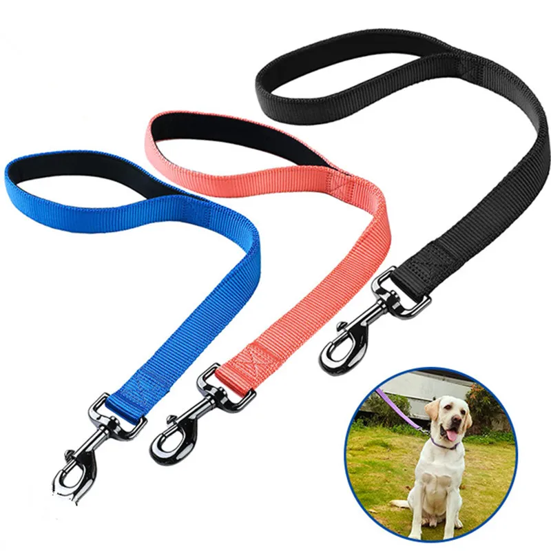 Dog Leash Short Dogs Leash Durable Nylon Leashes for Large Dog Walking Rope Comfortable Handle