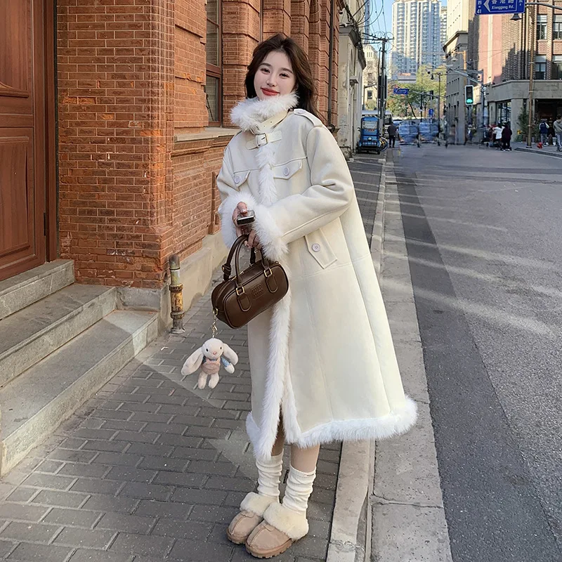 معطف صوف طويل على الطراز الكوري الجديد لشتاء 2025...