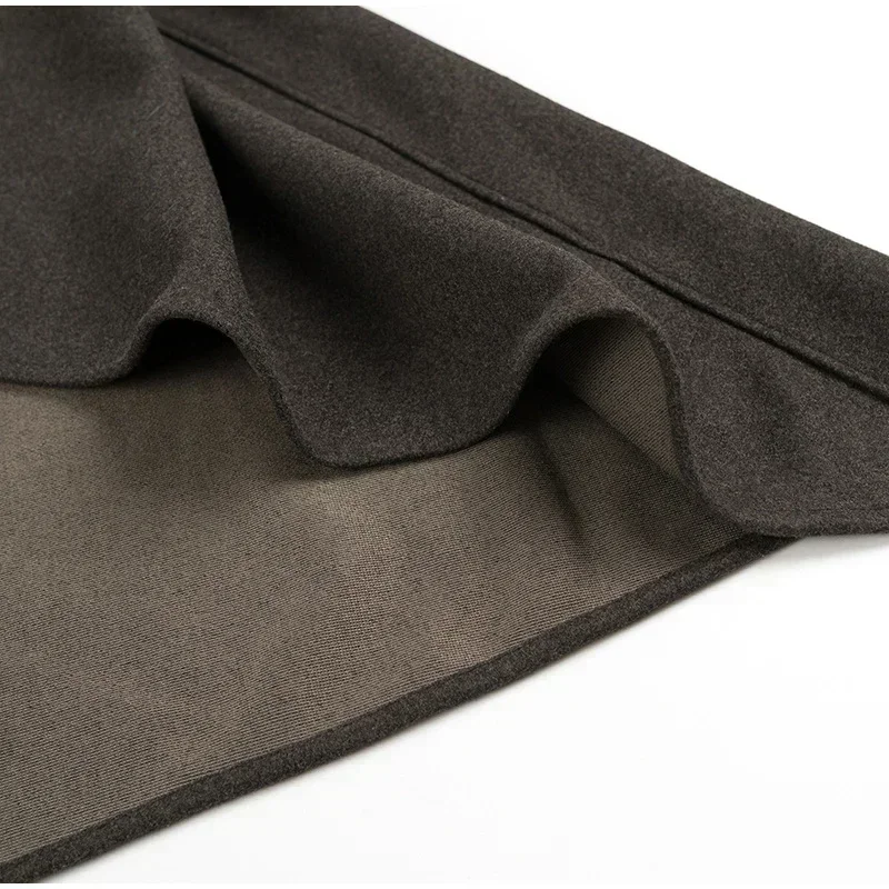 Elegant Irregular Cloak Coat Women Solid Half Sleeve O Neck Scarf Loose Female Jacket 2025 Winter Lady Thick Chic Overcoat New