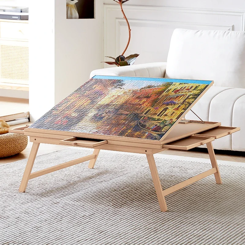 Tablero De Puzzles Plegable 2000 Piezas – Con 8 Bandejas Y Cubierta Antipolvo, Fácil De Transportar