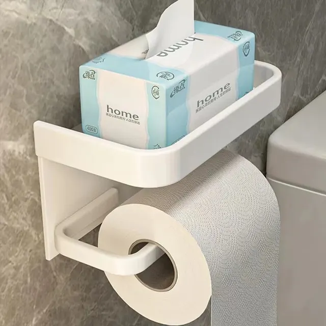 Porte-papier hygiénique en alliage d'aluminium, porte-mouchoir T1, étagère de rangement HOAccessrespiration 3