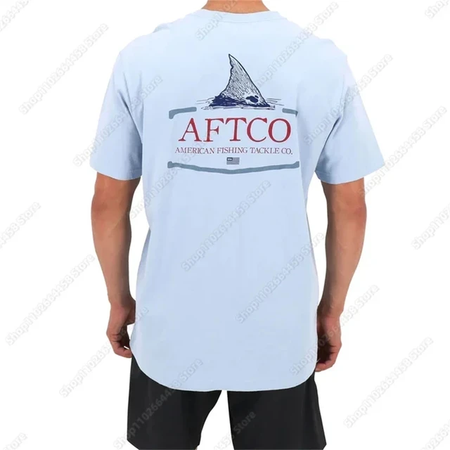 AFTCO Fishing Shirt Upf 50+ Men T-Shirt Sweatshirt Uv Protection