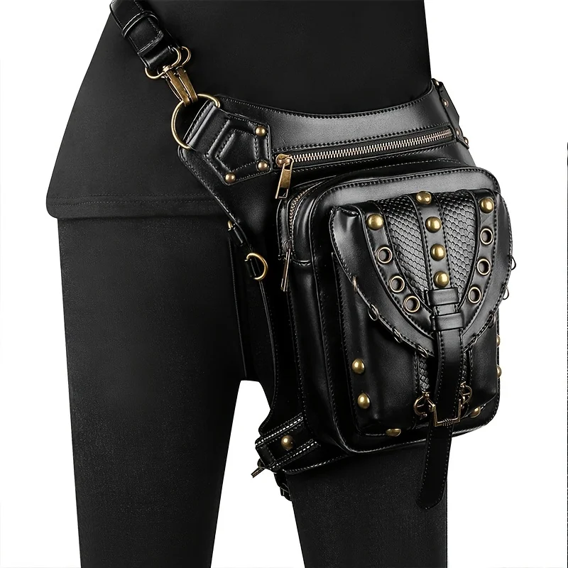 

Cross-border foreign trade women’s bag wholesale, retro rivet lady shoulder bag cross armpit bag, creative chain bag