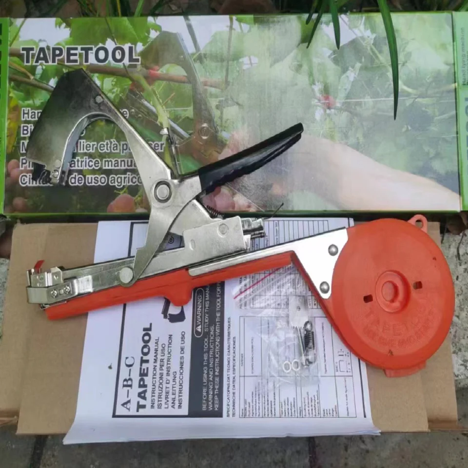 Tuinieren Tape Gun voor druiven, tomaten, groenten en bloemen - Plant Wijnstok Binden Machine Tool